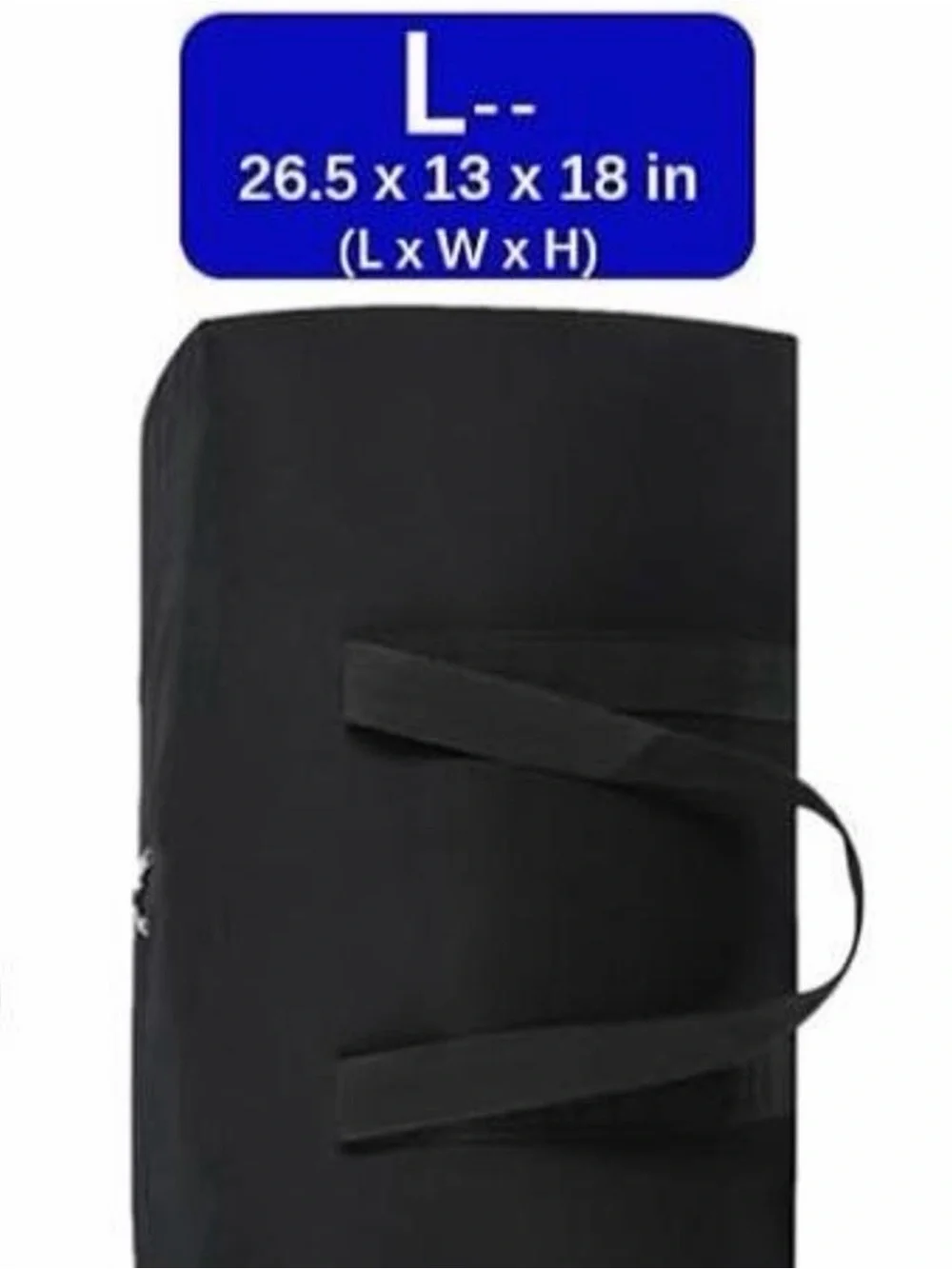 NWT Large Black Duffel Bag / Storage Bag - 26.5”x13”x18”